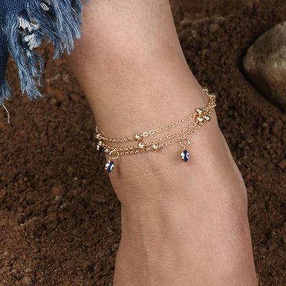 Evil Eye Beads Ankle Bracelet