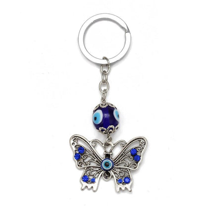 Evil Eye Lucky Butterfly Keychain