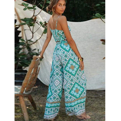 FARRAH Pants & Crop Top Set