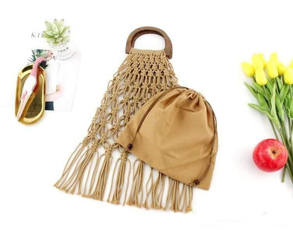 Fia Handmade Woven Rope Bag