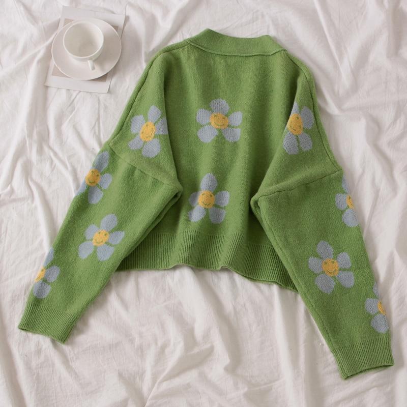 Floral Cropped Cardigan