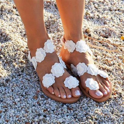 Floral Flat Sandals