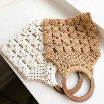 Gaia Boho Straw Bag