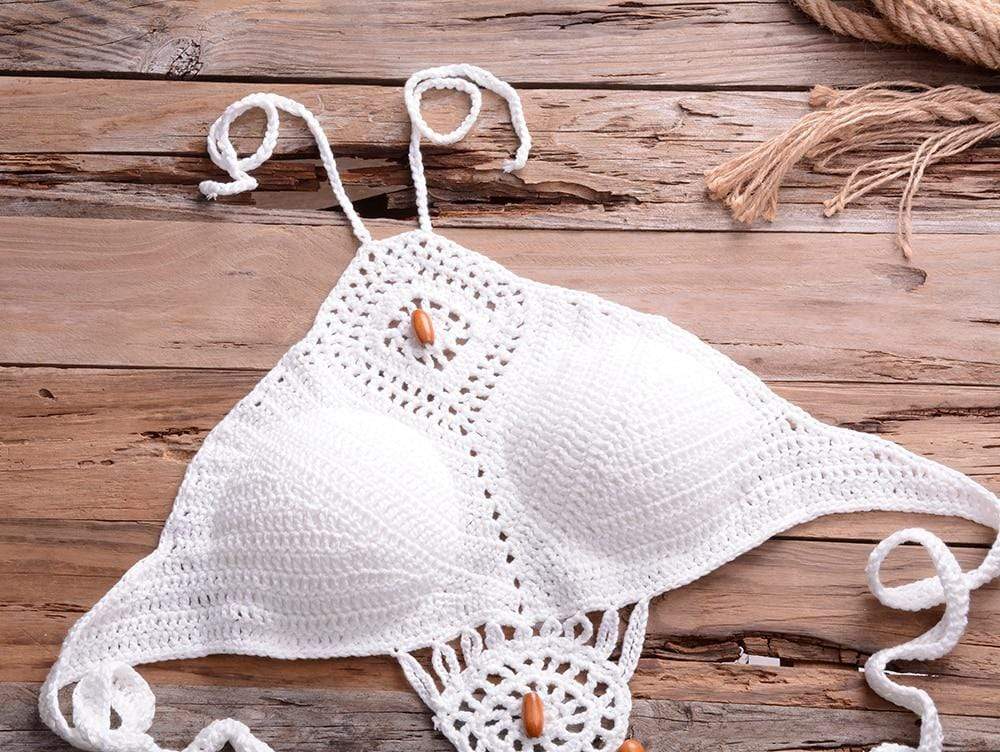 Galilea Knitted Bikini Set with Tassels