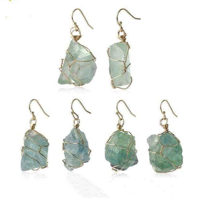 Natural Stone Irregular Shaped Earrings