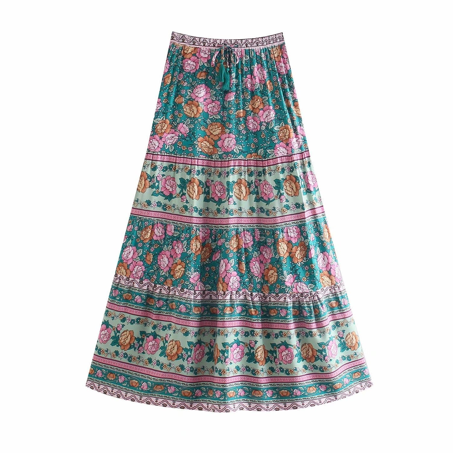 Lurdes Maxi Skirt in Green