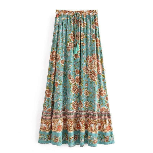 Abella Maxi Skirt in Green