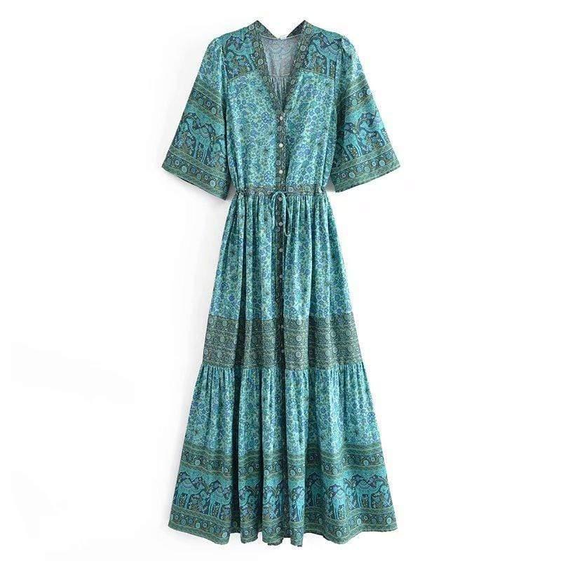 Agnesca Maxi Dress in Green