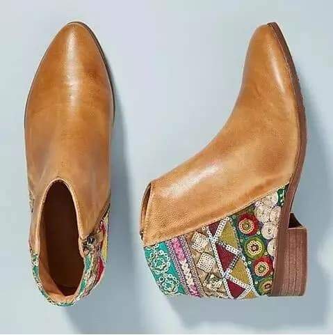 Hamisi Embroidered Ankle Boots