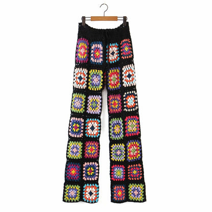 Handmade Colorful Floral Pants