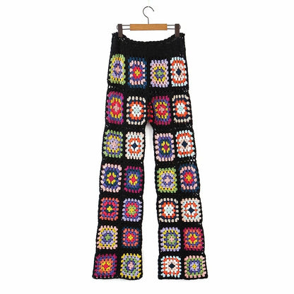 Handmade Colorful Floral Pants