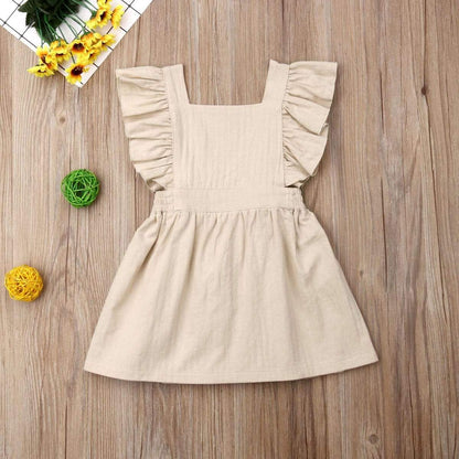 Honor Beige Baby Girl and Toddler Dress