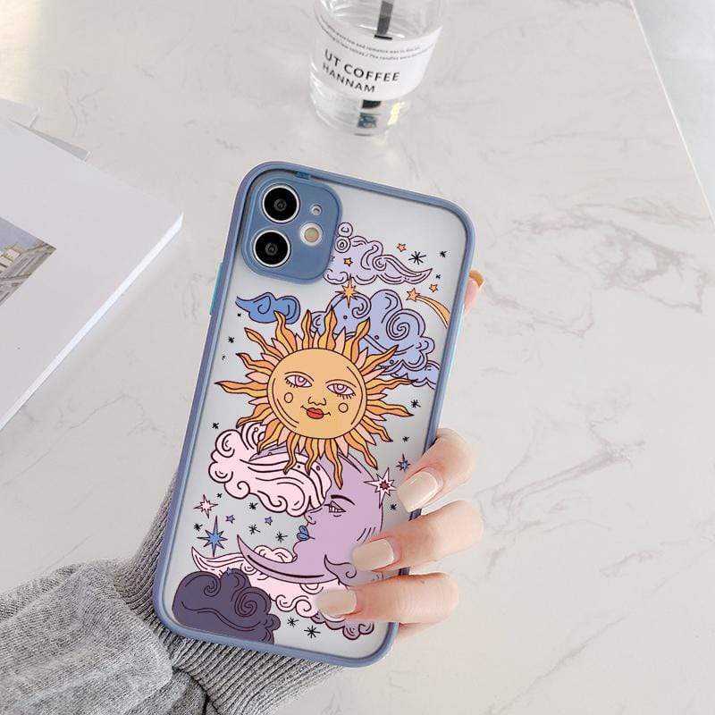 Sun and Moon Faces Phone Case