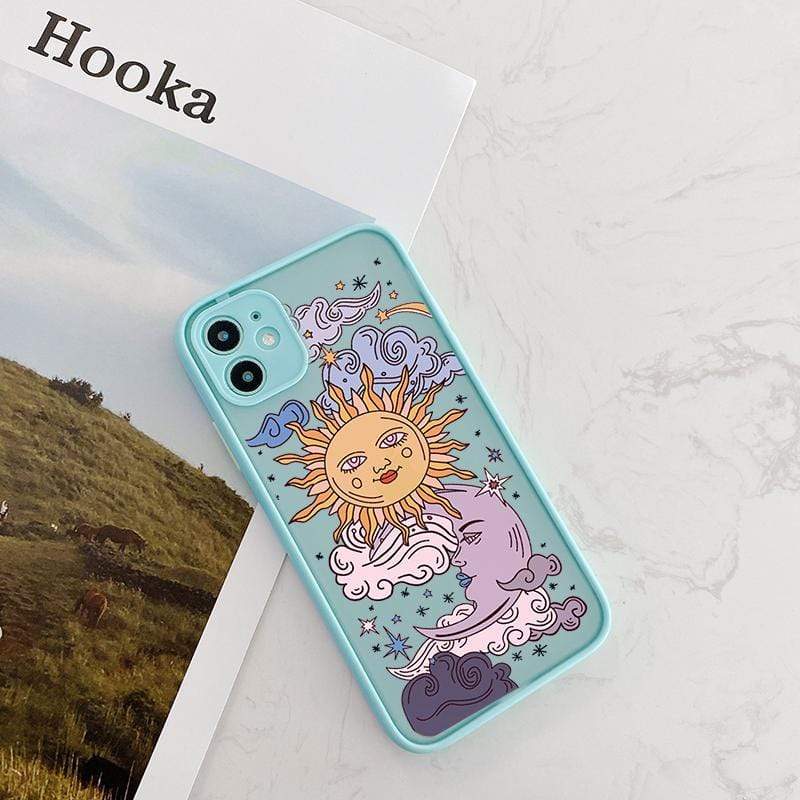 Sun and Moon Faces Phone Case