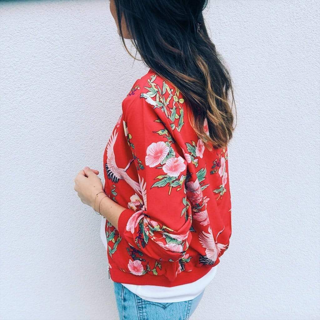 Alisha Floral Bomber Jacket