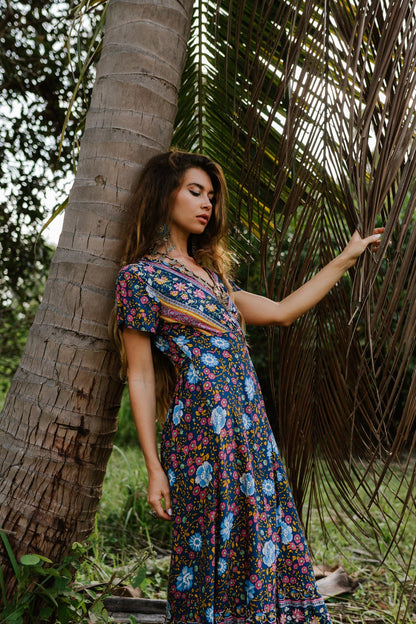 Joseph Bohemian Wrap Maxi Dress