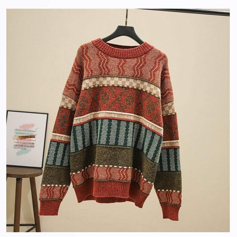 Kalea Retro Knitted Sweater