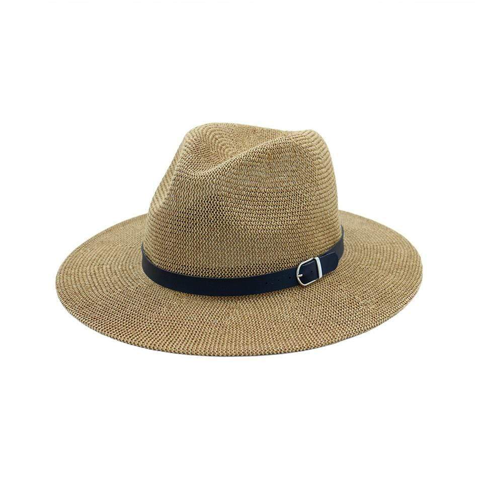 Black Belted Panama Hat