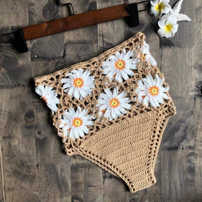 White Daisies Bikini Bottom