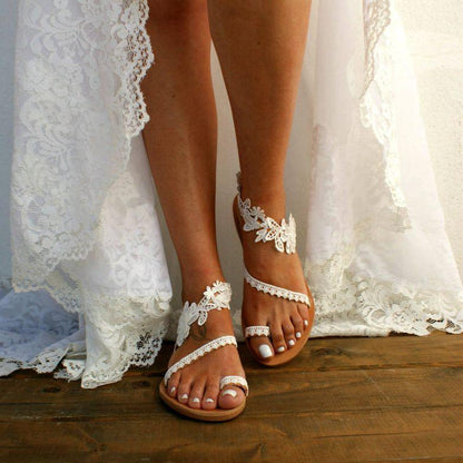 Lace Floral Sandals