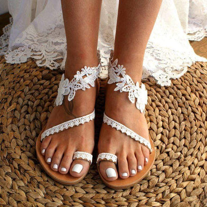 Lace Floral Sandals