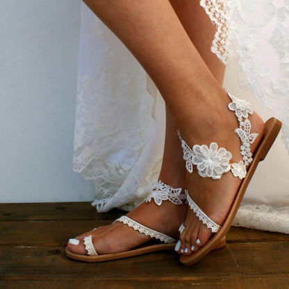 Lace Floral Sandals