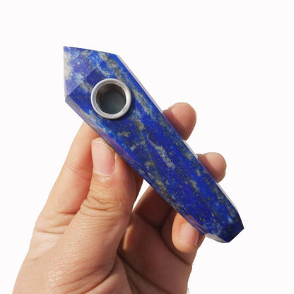 Lapis Lazuli Crystal Pipe