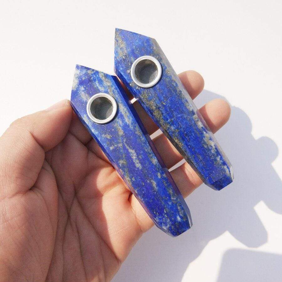 Lapis Lazuli Crystal Pipe