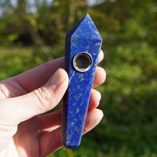 Lapis Lazuli Crystal Pipe