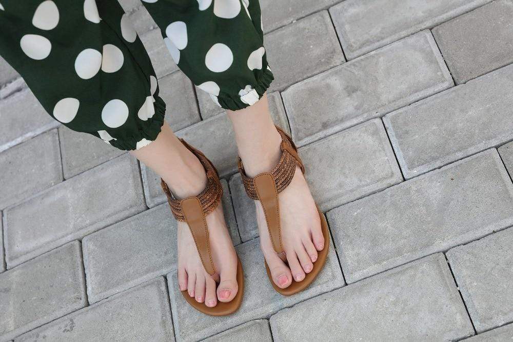 Leather Toepost Sandals