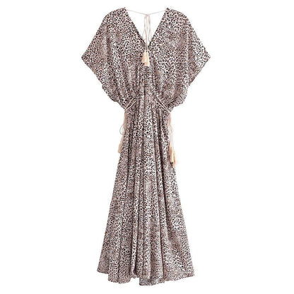 All-Over Animal Print Maxi Dress