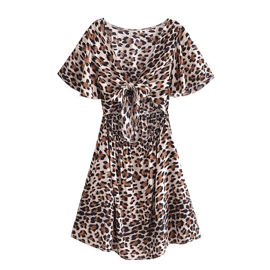 Animal Print Mini Dress