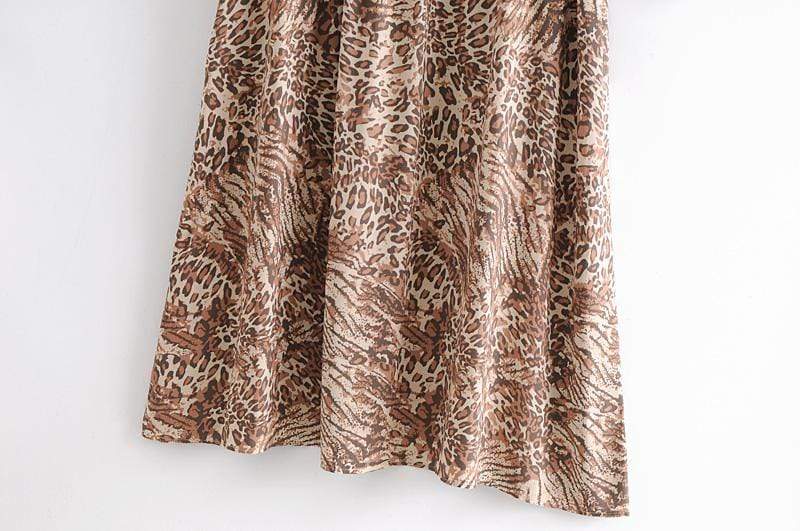 Leopard Print Maxi Dress