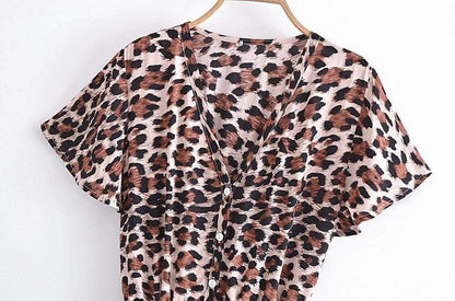 Leopard Print Romper