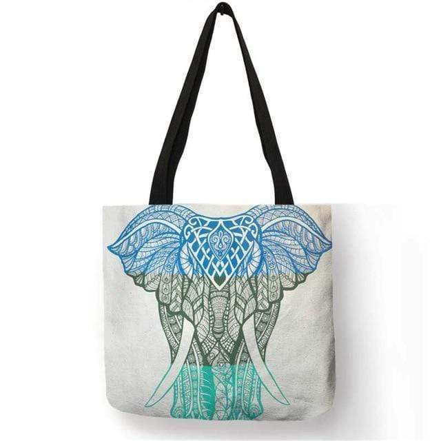 Mandala Elephant Tote