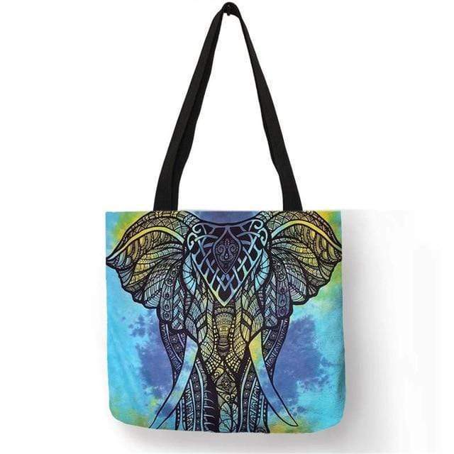 Mandala Elephant Tote