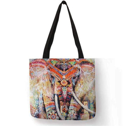 Mandala Elephant Tote