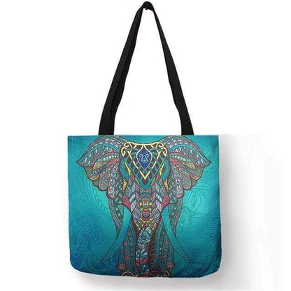 Mandala Elephant Tote