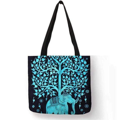 Mandala Elephant Tote