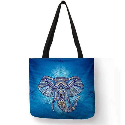 Mandala Elephant Tote