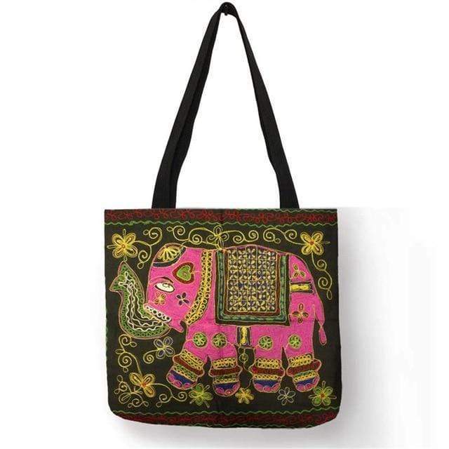 Mandala Elephant Tote