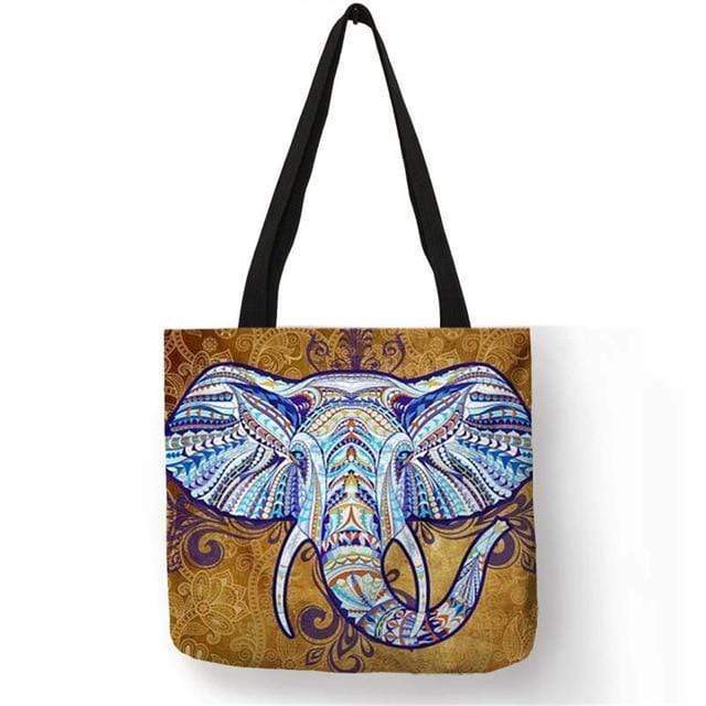 Mandala Elephant Tote