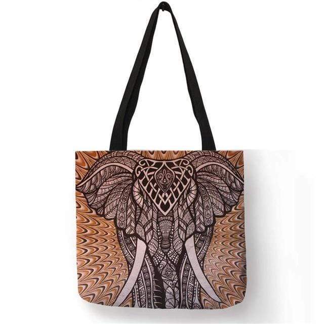 Mandala Elephant Tote