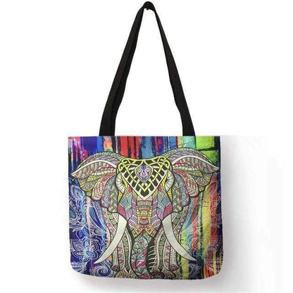 Mandala Elephant Tote