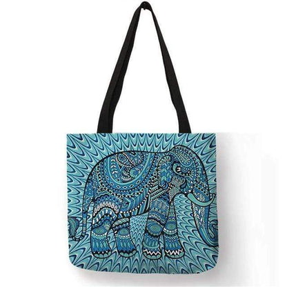 Mandala Elephant Tote