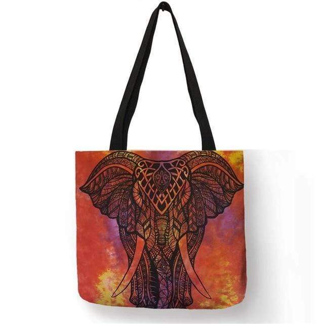 Mandala Elephant Tote