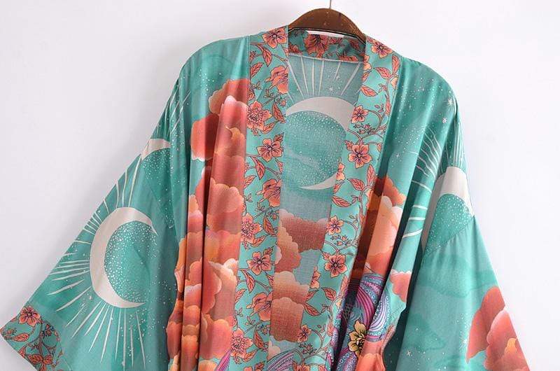 Mane Kimono in Green