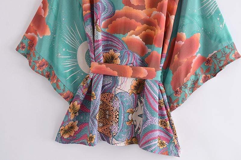 Mane Kimono in Green