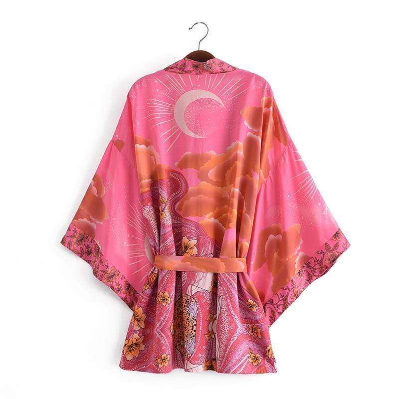 Mane Kimono in Pink