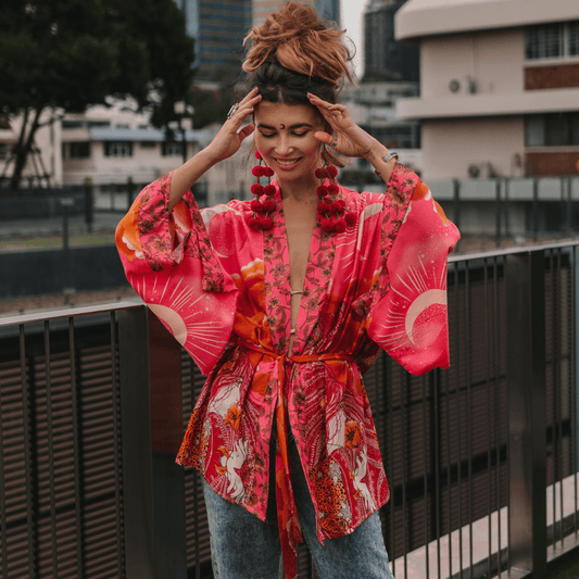 Mane Kimono in Pink